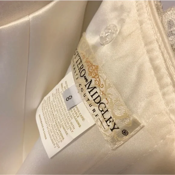 Sottero and Midgley Haute Couture wedding dress gown size 8 Ivory - Picture 5 of 15